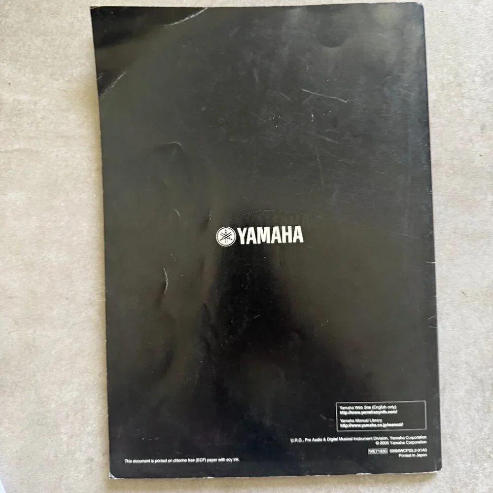 Yamaha S90ES Owner's Manual + Data List Booklet Synthesizer Guides